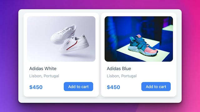 Build a Sneaker store with Tailwind
